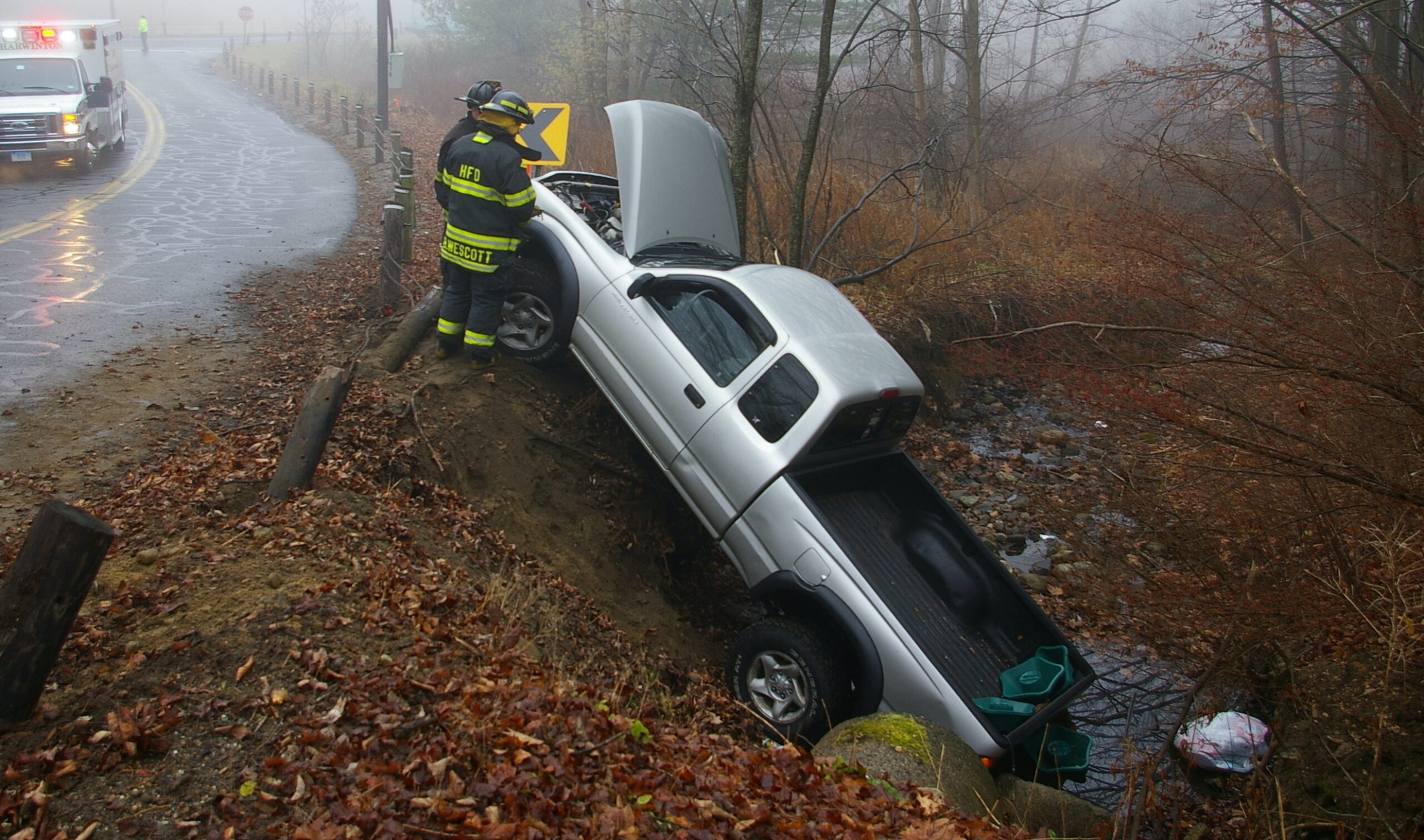 Car In Ditch Copy Scaled